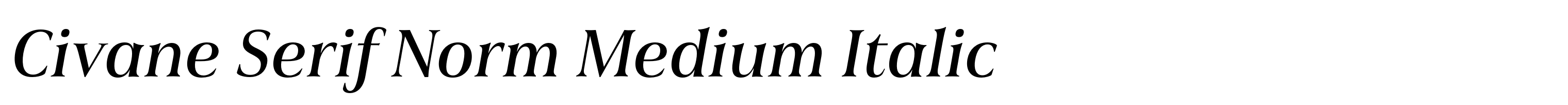 Civane Serif Norm Medium Italic
